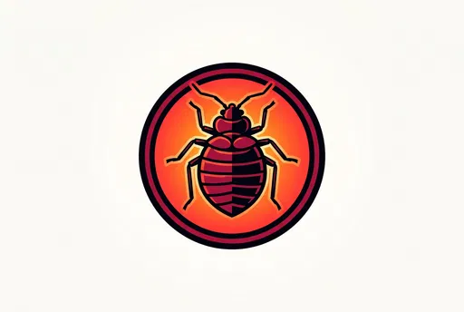 Crimson Bed Bug Circular Icon