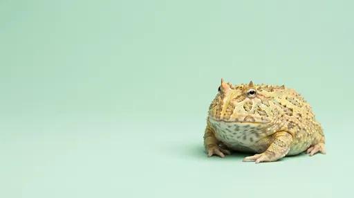 Ornate Horned Toad on Mint Backdrop