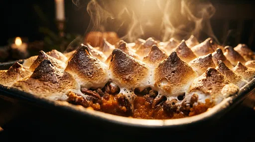 Toasted Marshmallow Sweet Potato Casserole Close-Up