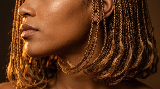 Close-Up of Woman with Braided Bob
