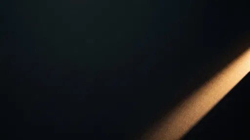 Warm Light Beam on Dark Surface