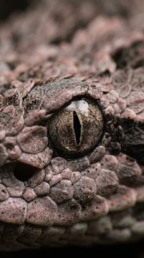 Macro Closeup of Viper Snake Eye