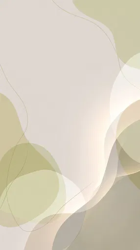 Abstract Pale Green Organic Shapes Background