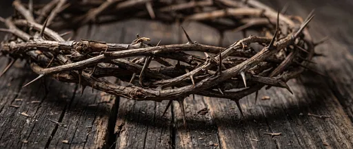 Crown of Thorns on Weathered Wood