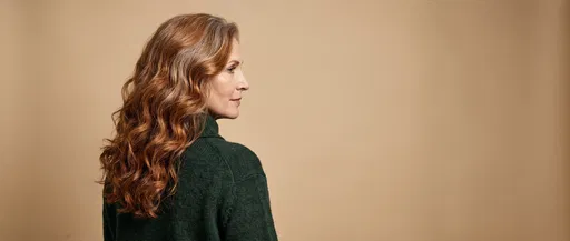 Mature Woman With Wavy Copper Hair