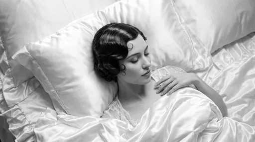 Woman With Vintage Finger Wave Bob Sleeping