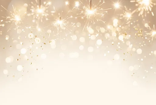 Champagne Gold Sparkler Bokeh Background