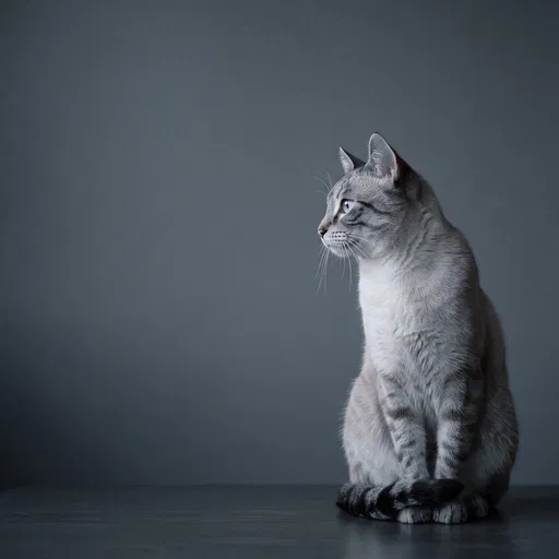 Minimalist Profile of Lynx Point Cat