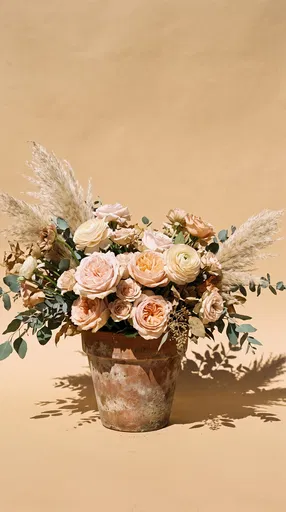 Romantic Bouquet in Terracotta Pot