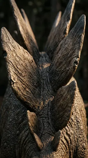 Close-Up of Stegosaurus Dorsal Plates