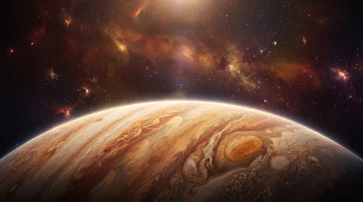 Gas Giant Exoplanet Horizon in Deep Space