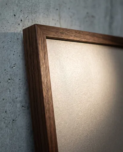 Walnut Frame Corner With Metallic Paper