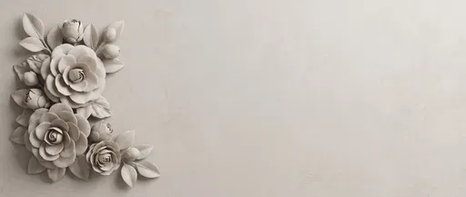 Matte Clay Camellia Flowers Background