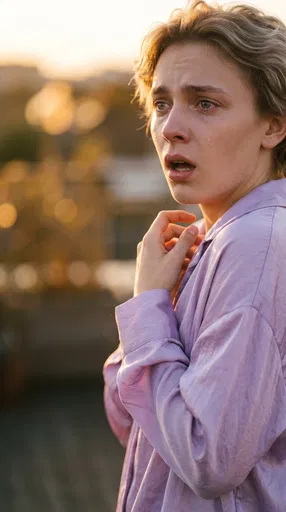 Emotional Portrait in Golden Hour Light