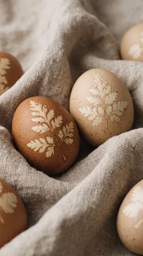 Botanical Dyed Easter Eggs in Linen