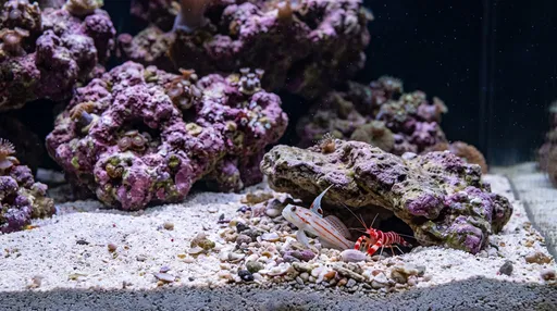 Pistol Shrimp and Symbiotic Goby in Aquarium