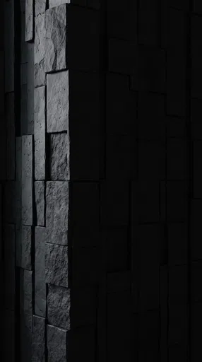 Dark Textured Stone Block Architectural Background