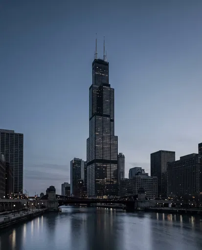 Willis Tower at Blue Hour