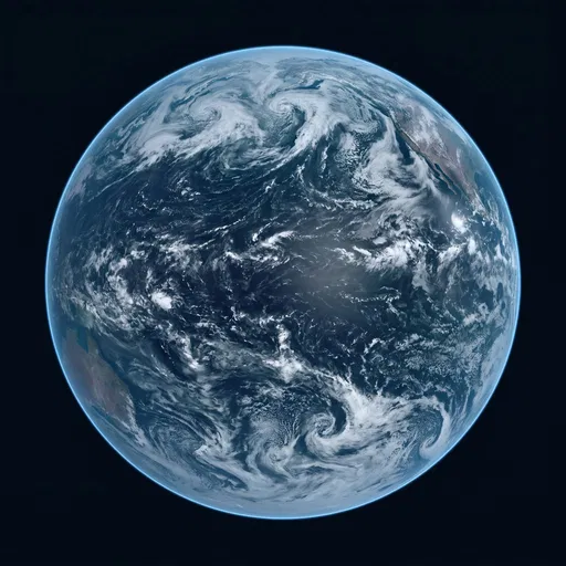 Pacific Hemisphere Earth From Space
