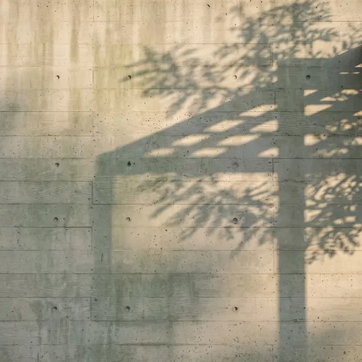 Foliage Shadows on Concrete Wall