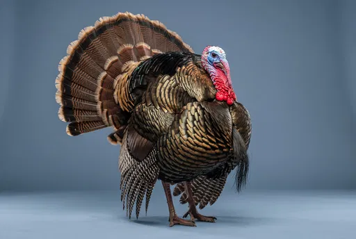 Wild Turkey Tom Studio Portrait