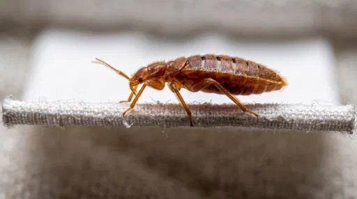 Macro Side Profile of Bed Bug