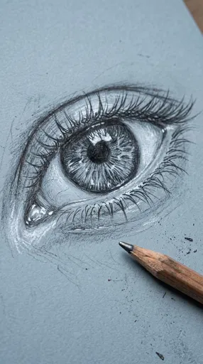 Realistic Pencil Sketch of Human Eye