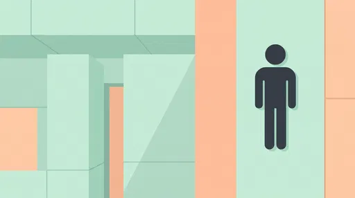 Minimalist Male Restroom Sign Illustration