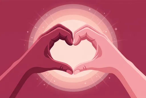 Two Diverse Hands Forming Heart Shape