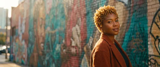 Woman With Blonde Coils by Mural