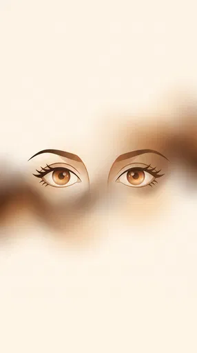 Stylized Light Brown Eyes Illustration