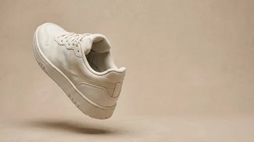 Floating Beige Low-Top Court Sneaker