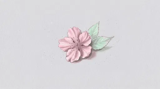 Pastel Pink Cherry Blossom Drawing