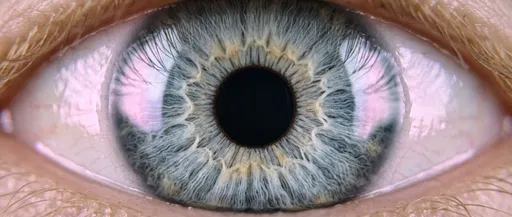 Extreme Macro of Blue Grey Iris