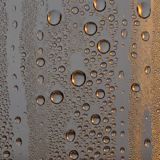 Macro Water Droplets on Glass Texture