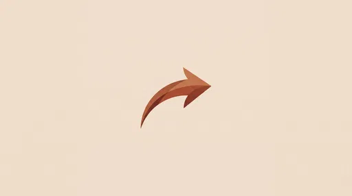 Curved Rust Forward Share Arrow Icon