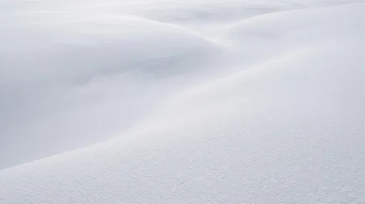 Minimalist White Snow Dunes Background