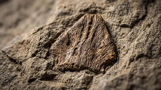 Fossilized Stegosaurus Plate in Stone