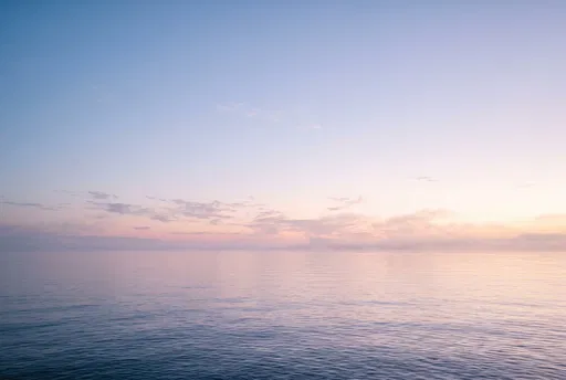 Calm Ocean Horizon at Dawn