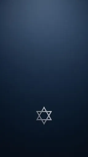 Minimal Silver Star of David Background