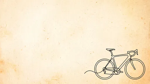 Minimalist Line Art Racing Bicycle Background