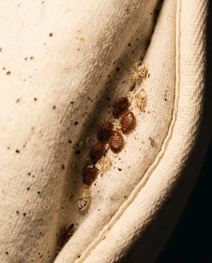 Bed Bug Infestation in Mattress Seam