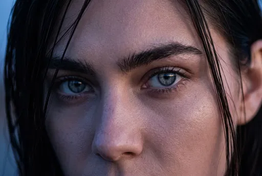 Close-Up of Woman With Piercing Eyes
