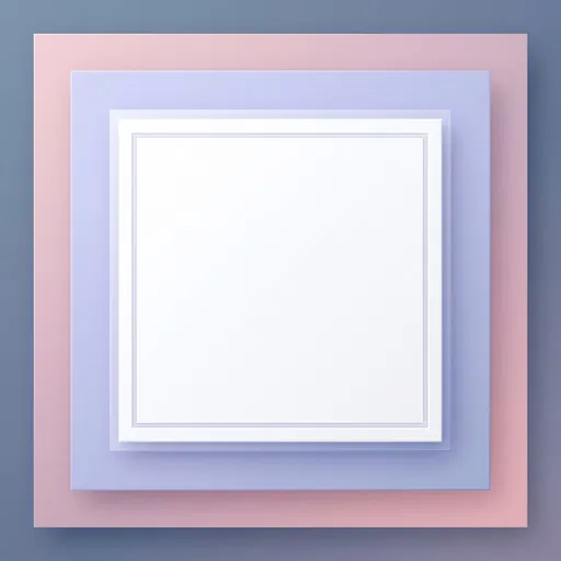 Minimal Pastel Layered Square Frame Background