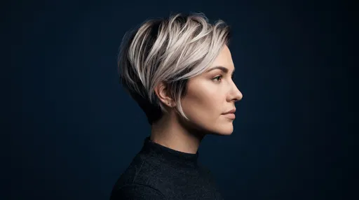 Profile Portrait of Woman with Blonde Pixie-Bob