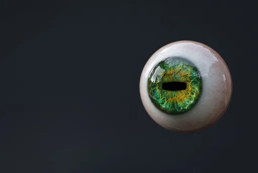 Isolated Glossy Goat Eyeball Render