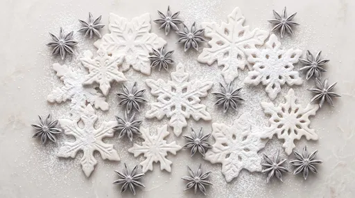 White Snowflakes and Silver Star Anise