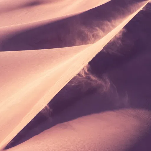 Minimalist Pink and Violet Sand Dunes