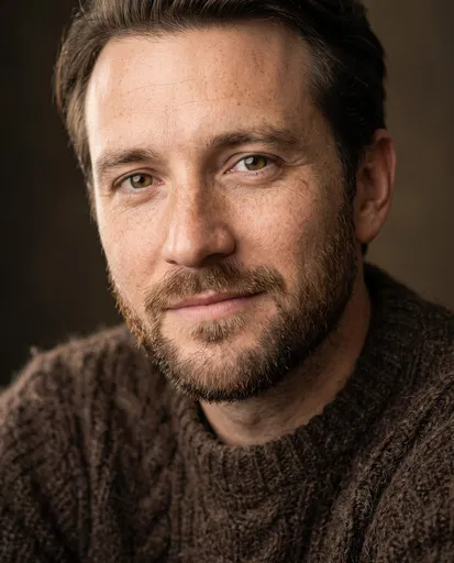 Close-up Portrait of Bearded Man