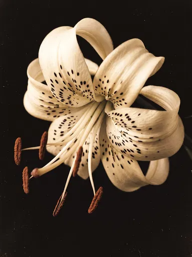 Spotted Ivory Lily Archival Study